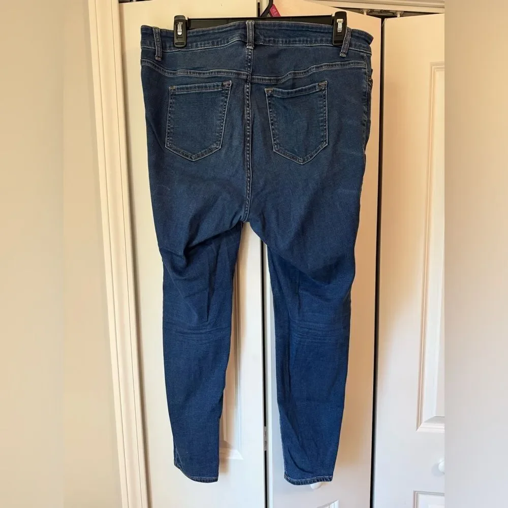 Old Navy Skinny Stretch Women's Blue Jeans Plus Size High Rise Size 16
